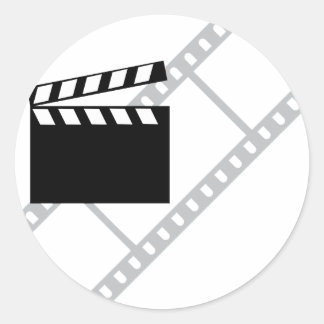 Hollywood-Filmklapper Runder Aufkleber