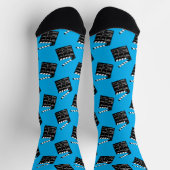 Hollywood Filmmaker Fun Clapboard Socken (Oben)