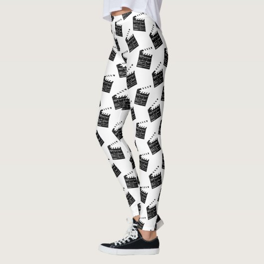 Hollywood Filmmaker Fun Clapperboard Leggings (Links)