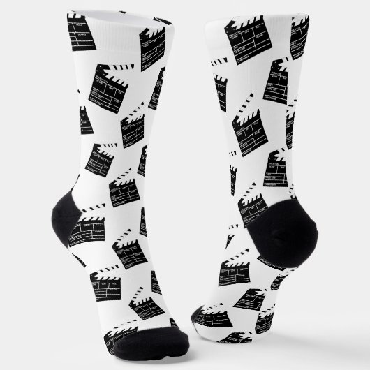 Hollywood Filmmaker Fun Clapperboard Socken (Gewinkelt)