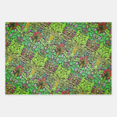 Hollywood Floral Botanischer Sampler Geschenkpapier Set (Vorderseite 2)