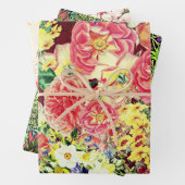 Hollywood Floral Botanischer Sampler Geschenkpapier Set (Beispiel)