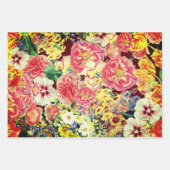 Hollywood Floral Botanischer Sampler Geschenkpapier Set (Vorderseite)