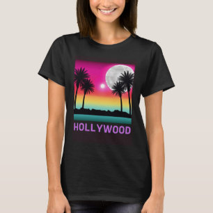 Hollywood Florida Beach Retro Urlaub Matchi T-Shirt