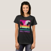 Hollywood Florida Beach Retro Vacation Trip Matchi T-Shirt (Vorne ganz)