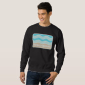 Hollywood Florida Retro FL Waves Beach Souvenir Sweatshirt (Vorne ganz)