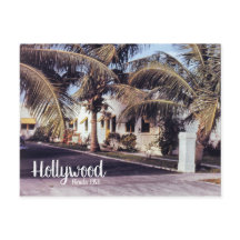 Hollywood Florida Retro-Reisefoto eines tropischen