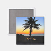 Hollywood, Florida - tropischer Sonnenaufgang Magnet (Vorderseite/Rückseite)