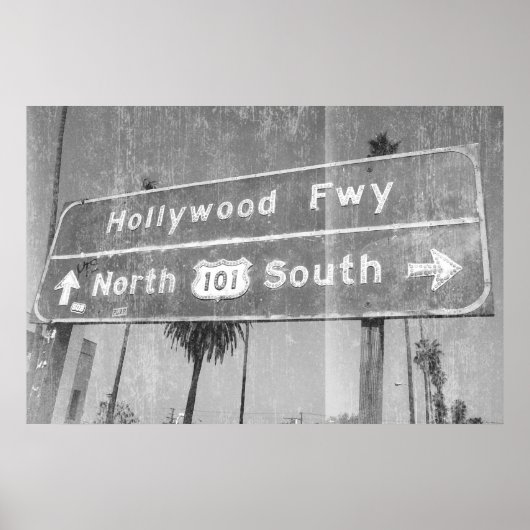 Hollywood Freeway Sign Poster (Vorne)