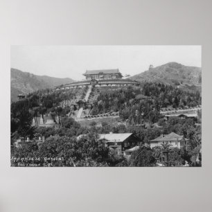Hollywood, Garten-Ansicht-Fotografie CAs Poster