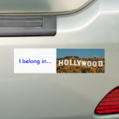 Hollywood, gehöre ich in… autoaufkleber (Auf Auto)