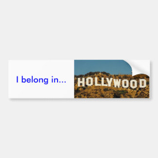 Hollywood, gehöre ich in… autoaufkleber