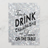 Hollywood Glam Coupels Einladung zur Dusche (Vorne/Hinten)