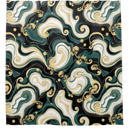 Hollywood Glam Duschvorhang - Luxe & Trendy (Vorderseite)