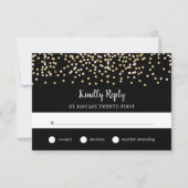Hollywood Glam RSVP Card Karte (Vorderseite)