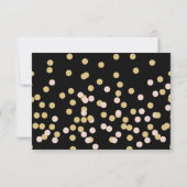 Hollywood Glam RSVP Card Karte (Rückseite)