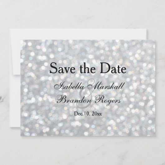 Hollywood Glam Save the Date (Rückseite)