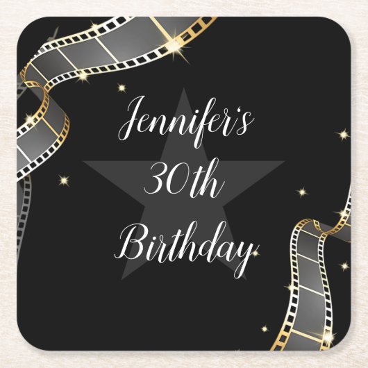 Hollywood Glam Untersetzer (Vorderseite)