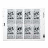 Hollywood Glam Wine Label (Vorne)