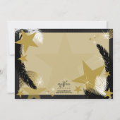 Hollywood Glamour Award Party Einladung (Rückseite)