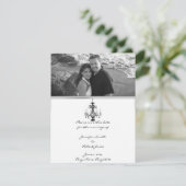 Hollywood Glamour Chandelier Save the Date (Stehend Vorderseite)