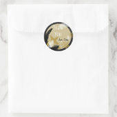 Hollywood Glamour Gift Label Runder Aufkleber (Tasche)