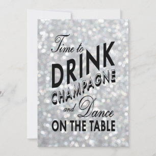 Hollywood-Glamour-Hochzeitseinladung Einladung