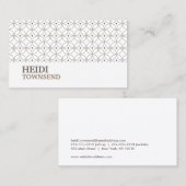 Hollywood Glamour Nr. 2 Visitenkarte (Vorne/Hinten)