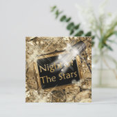 Hollywood-Glamourgeburtstags-Party Einladung (Stehend Vorderseite)