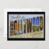 Hollywood Greetings Vintag Postcard Postkarte (Vorne/Hinten)