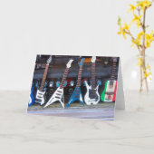 Hollywood Guitars Karte (Gelbe Blume)