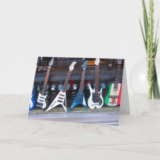 Hollywood Guitars Karte (Vorderseite)