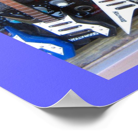 Hollywood Guitars Poster (Ecke)