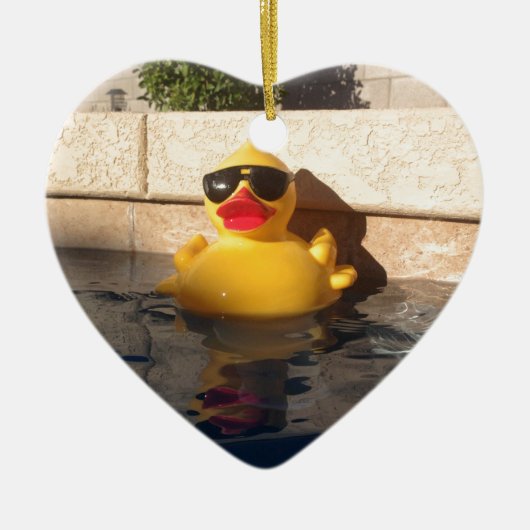 Hollywood-Gummi Duckie Keramikornament (Vorne)