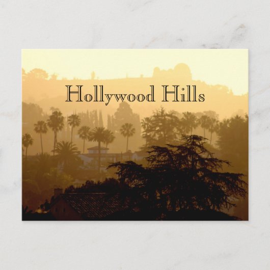 Hollywood Hills, Kalifornien Postcard Postkarte (Vorderseite)