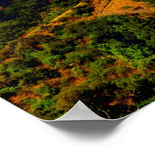 Hollywood Hills, Kalifornien Print Poster (Ecke)