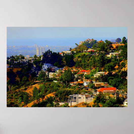 Hollywood Hills, Kalifornien Print Poster (Vorne)