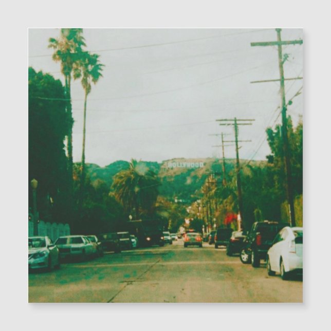 Hollywood Hills Magnetkarte (Vorderseite)