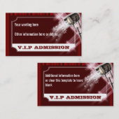 Hollywood-Hochzeitsaufnahmekarte PERSONIFIZIEREN Visitenkarte (Vorne/Hinten)