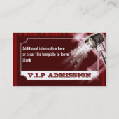 Hollywood-Hochzeitsaufnahmekarte PERSONIFIZIEREN Visitenkarte (Rückseite)