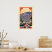 Hollywood Kalifornien Poster (Küche)