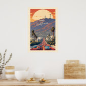 Hollywood Kalifornien Poster (Küche)