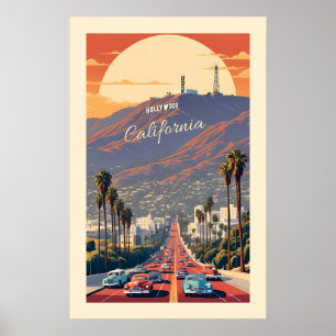 Hollywood Kalifornien Poster
