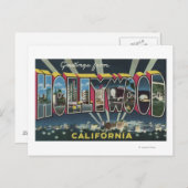 Hollywood, KalifornienGroße Buchstabenszenen Postkarte (Vorne/Hinten)