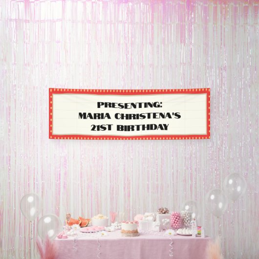 Hollywood-Kinoschild Banner (Party)