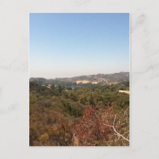 Hollywood-Landschaft Postkarte (Vorderseite)