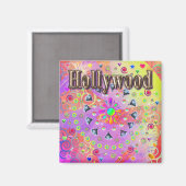 Hollywood Lucky Golden Magnet (Vorderseite/Rückseite)