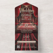 Hollywood Movie Red Carpet Premiere Wedding All In One Einladung (Innen Boden)