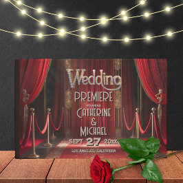 Hollywood Movie Red Carpet Premiere Wedding Gästebuch