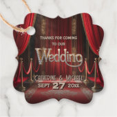 Hollywood Movie Red Carpet Premiere Wedding Geschenkanhänger (Vorderseite)